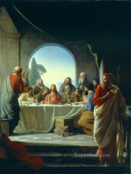 La Última Cena religión Carl Heinrich Bloch religioso cristiano Pinturas al óleo